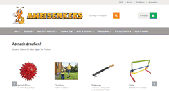 Desktop Screenshot of ameisenkeks.de